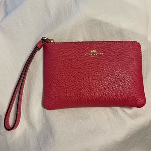 Pink Coach Wristlet